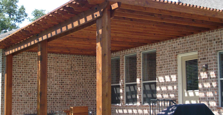 houten terrasoverkapping